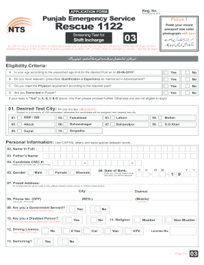 Rescue Form