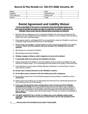 Soft Play Contract  Form