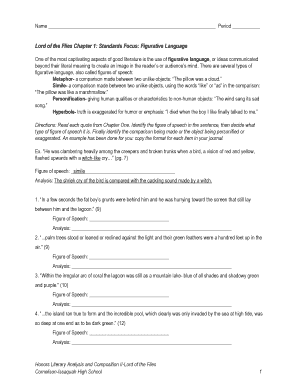 Lord of the Flies Chapter 1 Standards Focus WordPress Com  Form