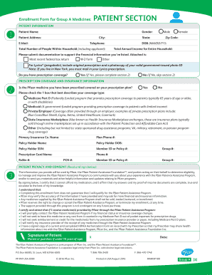  Patient Assistance Program  Form
