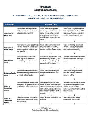 ap research paper rubric 2020