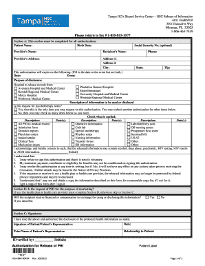 Kendall Regional Medical Center Authorization of Phi Release Kendall Regional Medical Center Authorization of Phi Release  Form