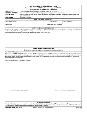 To View the Lost and Stolen CAC Formal Counseling Form