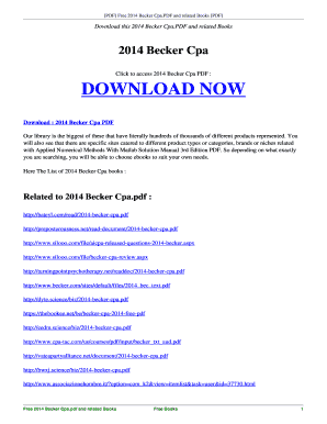 Becker Cpa PDF Download  Form