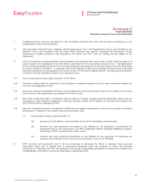 Easy Equities Guardian Consent Form