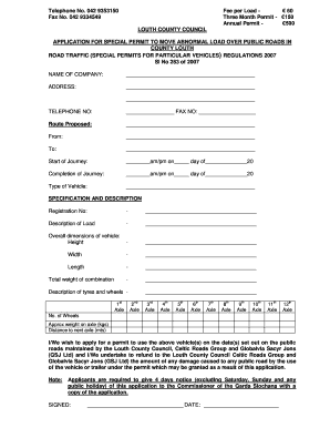 Load Application Form