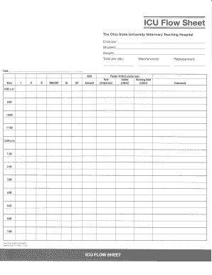 Icu Flow Sheet PDF Form - Fill Out and Sign Printable PDF Template | signNow