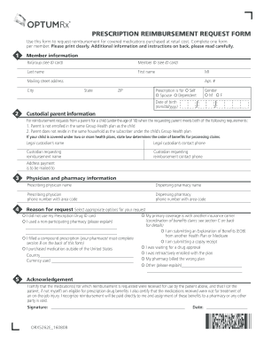 Optumrx Reimbursement Online  Form