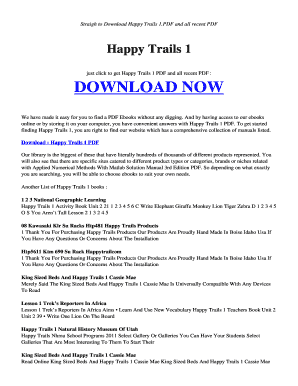 Happy Trails 1 Pupil&#039;s Book PDF  Form
