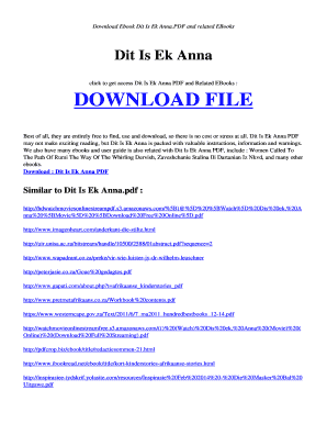 Dis Ek Anna PDF  Form