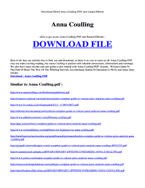 Anna Coulling PDF  Form