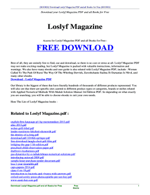 Loslyf Magazine  Form