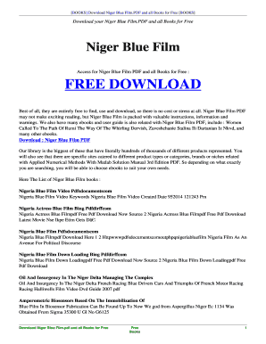 Nigeria Blue Film  Form