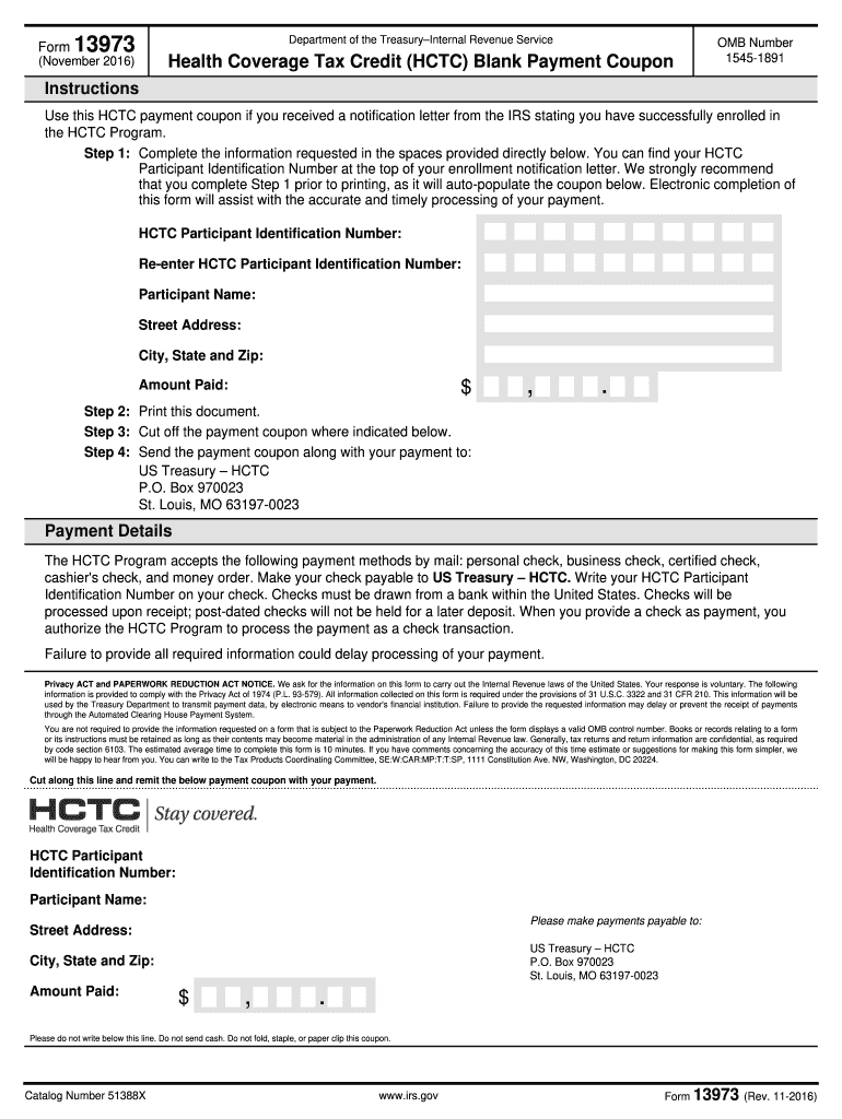  Irs Form 13973 2016-2024