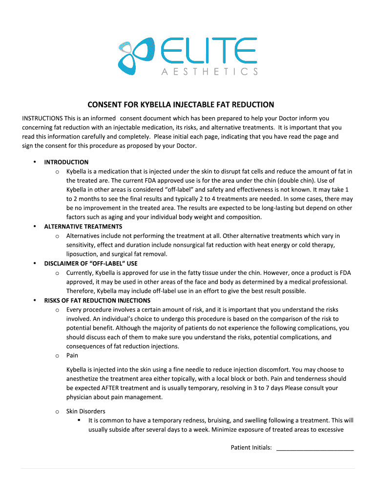 Kybella Consent Form