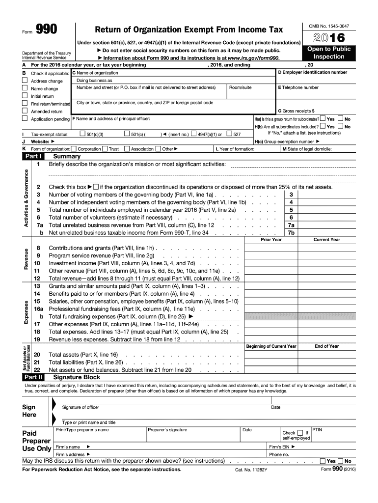  Form 990 2016