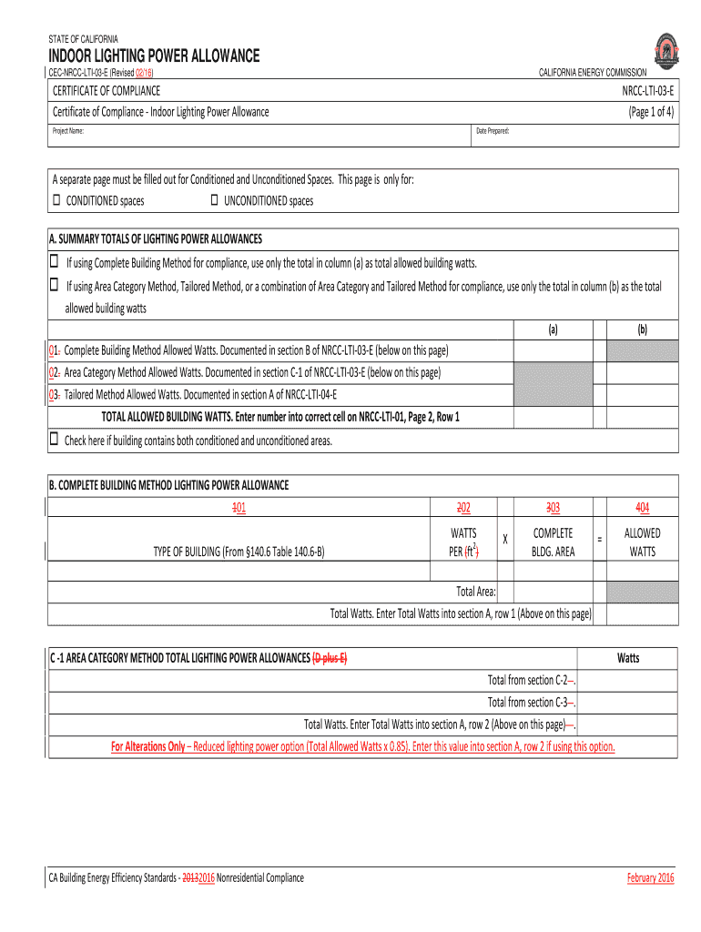 Nrcc Lti 03 E  Form