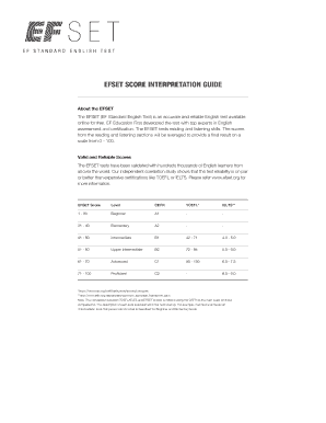 Efset Test Answers  Form