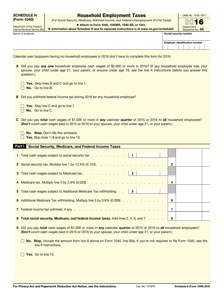  Schedule Hpdffillercom  Form 2016