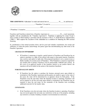 Sba Form 2462