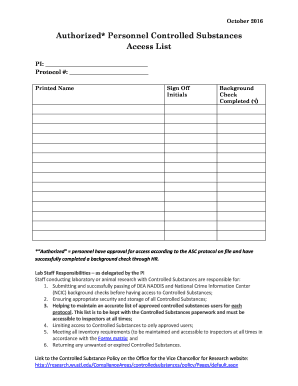 Key Management Personnel List Form