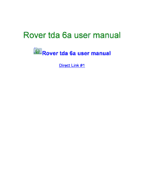Rover Tda 6a User Manual Dtyeczwu Files Wordpress Com  Form