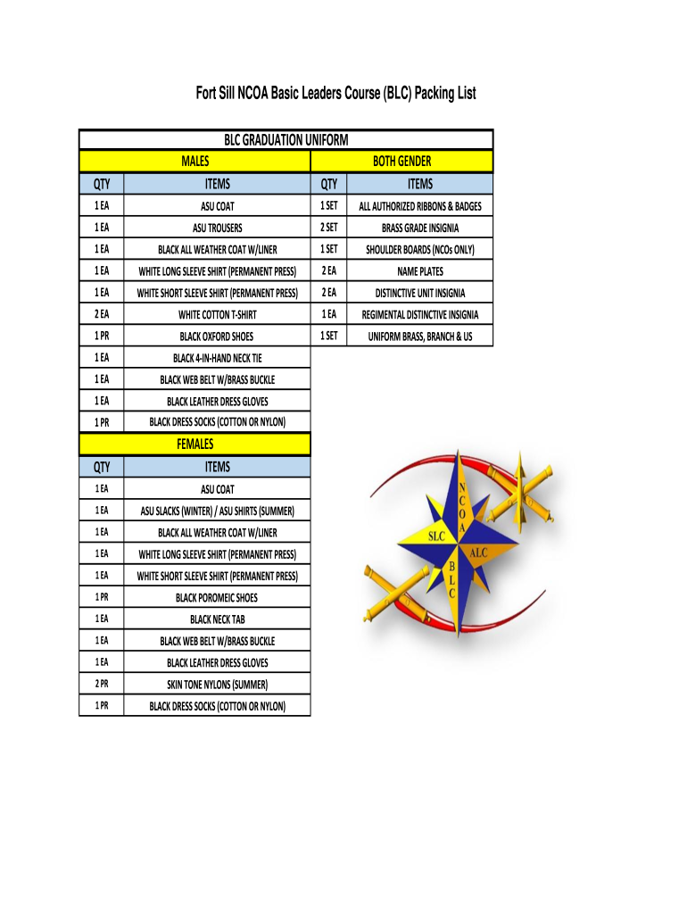 Sill Ncoa  Form