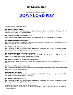 Khurmi Book PDF  Form