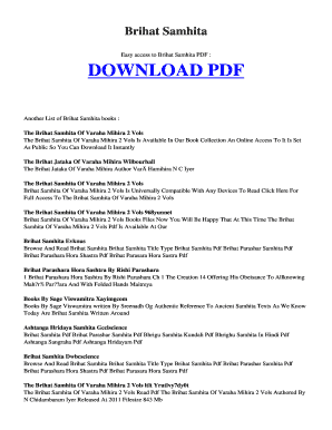 Brhat Nakshatra PDF  Form