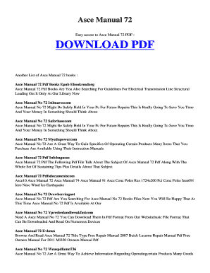 Asce Manual 72  Form