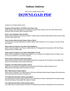 Download Buku Ekonomi Makro Sadono Sukirno PDF  Form