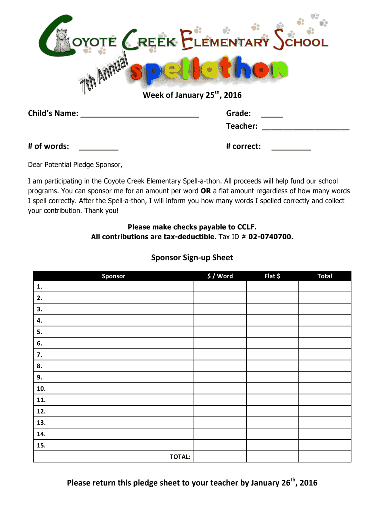Get and Sign School Pledge Form 2016-2022