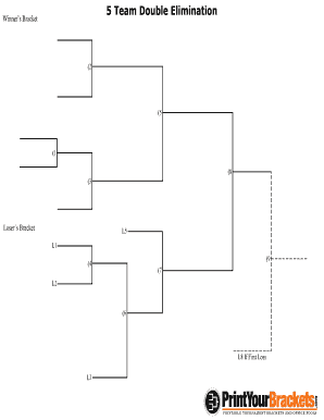 5 Team Double Elimination PrintYourBrackets Com  Form