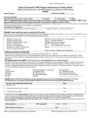 Patient&#039;s Name Date of Birth DOB CT Gov  Form