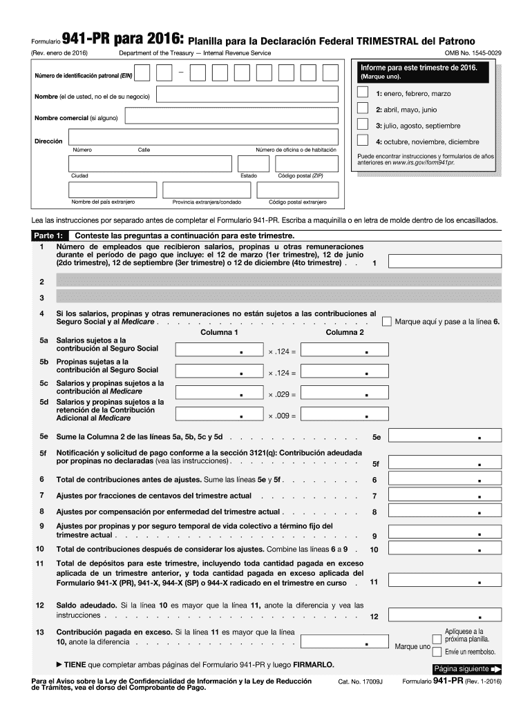  Planilla Declaracion  Form 2016