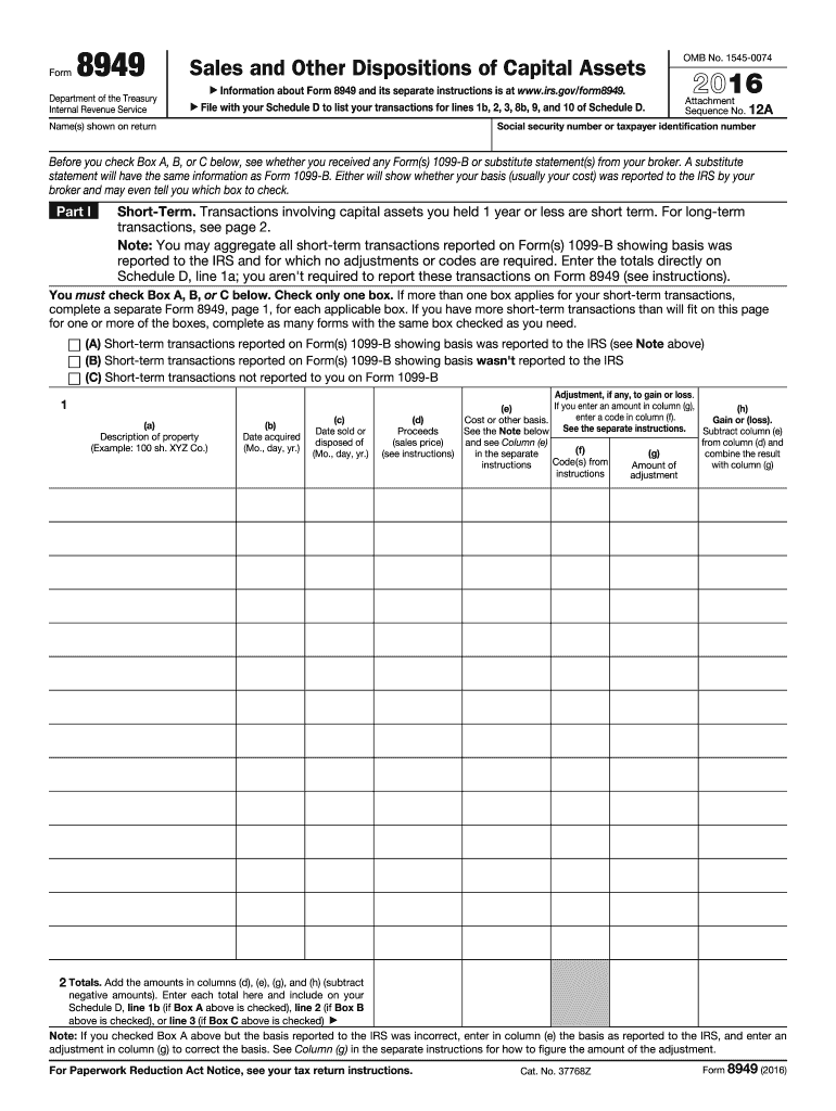 8949 form