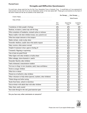 Sdq Forms