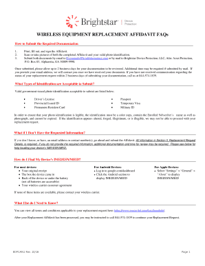  WIRELESS EQUIPMENT REPLACEMENT AFFIDAVIT FAQs 2016