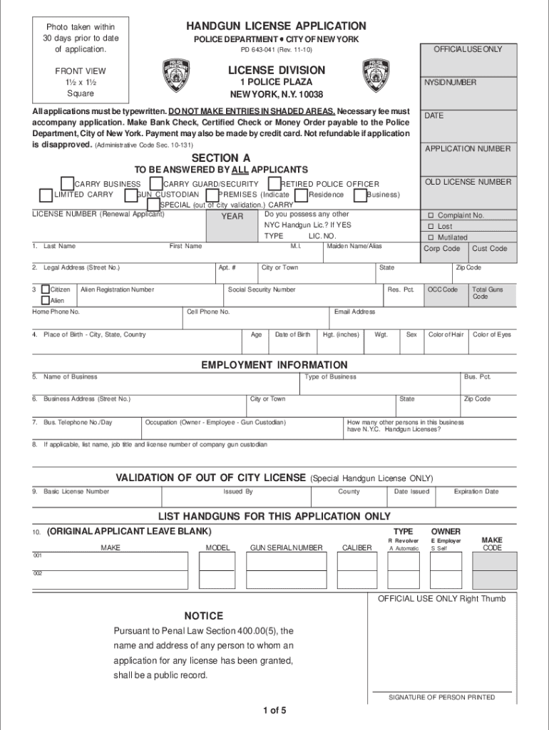 Get and Sign Licensing Nypdonline Org Forms 2016-2022