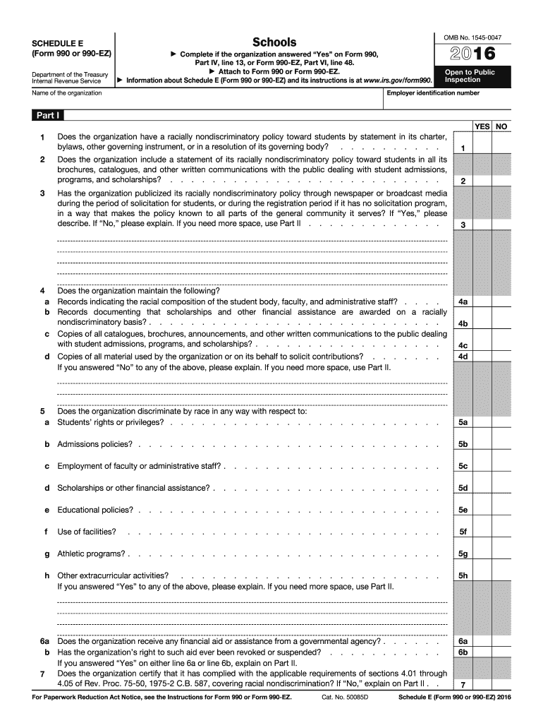  990 E Form 2016