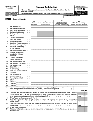  Schedule M  Form 2016