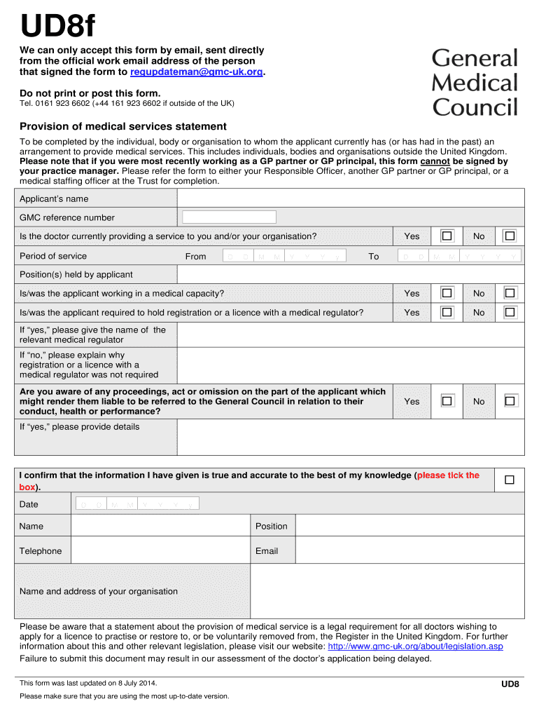  Ud8 Form 2014-2024