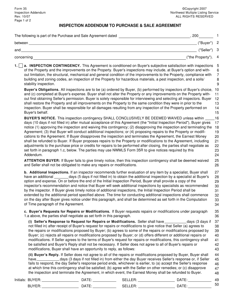 Form 35 Real Estate