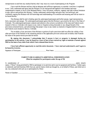 SStS US Course Liability Release DOC Form