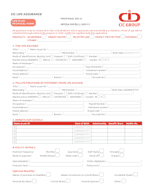 Cic Medical Claim Form