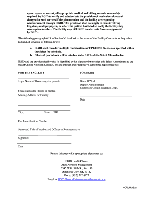 SELECT AMENDMENT  Form