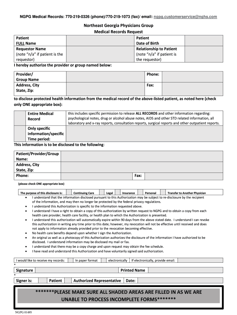 Ngpg Privacy HIPAA Form