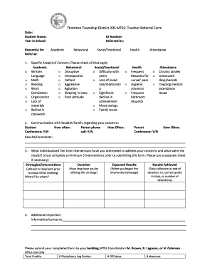 Mtss Referral Form