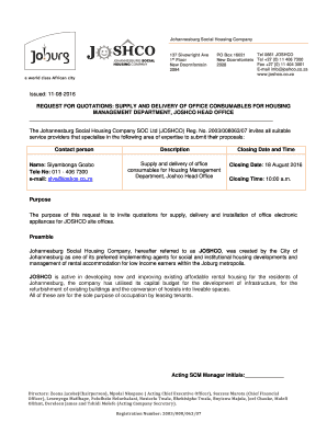 Joshco Flats to Rent in Dobsonville Prices  Form