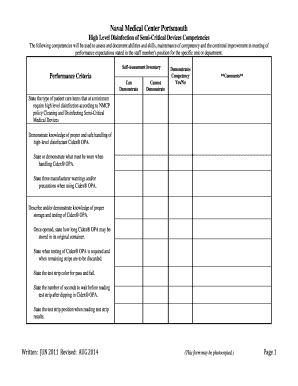 015a2 Ch2 NMCP HLD COMPETENCY TRAINING KEY DOCX Med Navy  Form